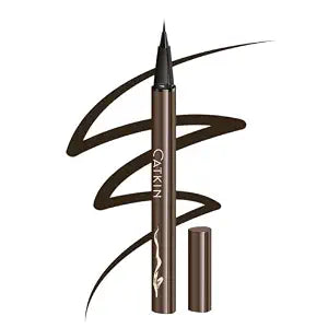 Catkin Liquid Eyeliner Pen Ultra-fine Waterproof Smoothy Stay 24 hrs Long Lasting Quick Drying for Sensitive Eyes Alcohol Free Natural Brown