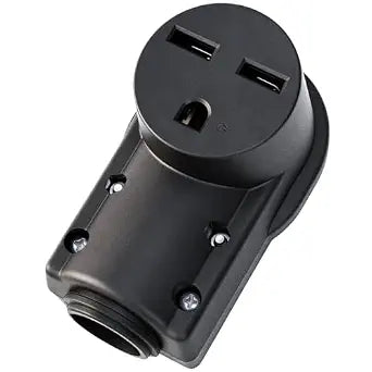 NEMA 6-30R Receptacle,30AMP 250Volt,2-Pole 3-Wire Connector,30A AC Industrial Grade Cord End Female Socket DIY Heavy Duty Industrial Grade Outlet for Dryer,Stove,RV & Generator,ETL Listed,Black