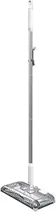 BLACK+DECKER Carpet Sweeper 50 Minute Lithium Floor Sweeper, Multi-Surface Use, Easy One Hand Cleaning, Self Standing, Charger Included (HFS115J10)