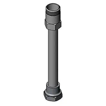 T&S Brass B-1912-10 Straight Swivel Extension with Gasket, 7-5/8" Overall Length