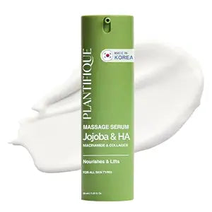 PLANTIFIQUE Korean Jojoba Oil Serum for Gua Sha Massage, Slow-Absorbing