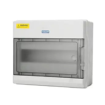 Mollom 12 Way Power Distribution Box with Bus Bars and Din Rail