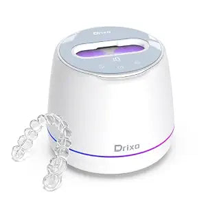 Drixo Ultrasonic Retainer Cleaner Machine, 45kHz Cleaner, Arctic White