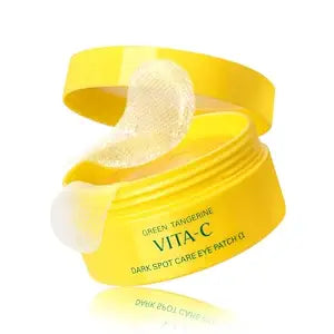 GOODAL Vitamin C Eye Patches - Hydrogel Under Eye Patches for Puffy Eyes & Dark Circles & Fine Lines, Green Tangerine, Korean Skincare (60 Count)