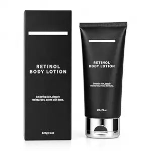 Retinol Body Lotion, Firming Body Cream for Crepey Skin, Moisturizing Anti-Aging Lotion for Neck, Arms, Legs & Full Body Skin Care, 170g