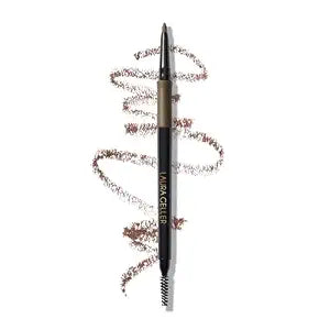 LAURA GELLER NEW YORK INKcredible Waterproof Brow Pencil- Blending Spoolie Brush - Long Lasting Eyebrow Filler (02 Taupe)