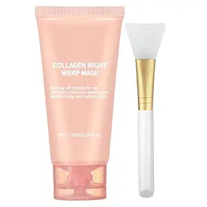 Collagen Night Wrapping Mask, Overnight Peel Off Facial Mask 2.54 fl.oz