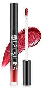 Red Liquid Metallic Eyeshadow, Shimmer Eyeliner Glitter Eye Shadow Shiny High Pigment Quick-Dry Waterproof Long-Lasting One Swipe Coverage Sparkly Eye Makeup for Women & Girls Multi-dimensional Finish