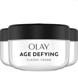 Olay Age Defying Classic Daily Renewal Cream, Face Moisturizer, 2 Oz (Pack of 3)