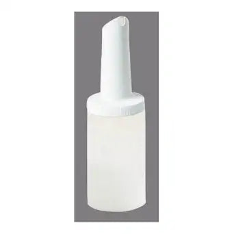 Carlisle FoodService Products Pourplus Store 'N Pour Complete Quart Set Neck, Container, and Cap for Bar, Kitchen, and Restaurant, Plastic, 32 Ounces, White