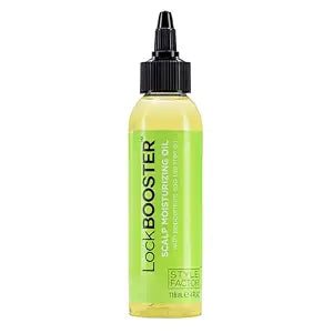 Style Factor LockBOOSTER Scalp Moisturizing Oil – Lightweight Hydration with Peppermint & Tea Tree Oil for revitalizing Braids, Locs & Twists – Soothes, Nourishes and Supports Scalp Care – 4 oz