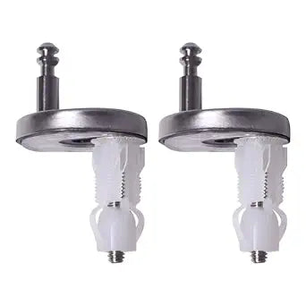 Toilet Seat Top Fixing Kit - Replacement Toilet Seat Hinge Repair Hardware Bolts Screws Compatible with American Standard Toto Kohler Top Fix Mount Toilet Seat