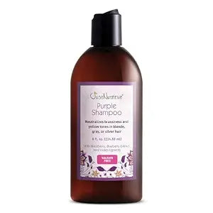 Just Nutritive Purple Toning Shampoo for Blonde, Gray, White, Silver, and Bleached Hair - Eliminate Brassiness, Boost Shine, Repairs, Hydrates, Sulfate-Free, Paraben-Free, Anti-Yellowing, 8 oz.