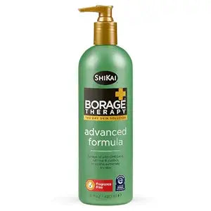 ShiKai Borage Therapy Advanced Formula Body Moisturizer (16 oz) | Fragrance Free | Hydrating Lotion for Dry Hands & Body | With Oatmeal & Shea