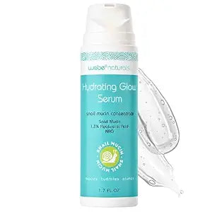WEBE Naturals Snail Mucin 94% Hydrating Glow Serum, 1.7 oz