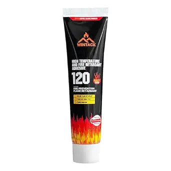 Wood Stove Door Gasket Cement, 850F RTV High Heat Silicone Sealant, High Temperature Resistance Silicone Material Adhesive, Black, 100ml