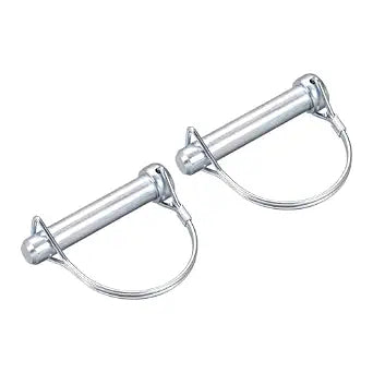uxcell 2Pcs 1/2" Dia Trailer Coupler Pin, 2-3/4" Long Coupler Pin Shaft Locking Pin, Round Pto Pin for Farm Trailers Wagons Lawn Hitches and Garden