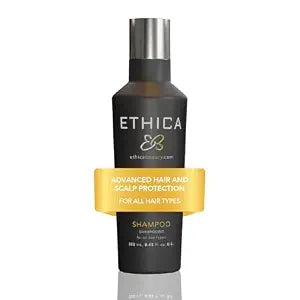 Ethica Beauty Sulfate-Free Salon-Grade Anti-Aging Moisturizing Shampoo, Hypoallergenic, For All Hair Types - Paraben Free, Gluten Free, Fragrance Free, 8.45 oz