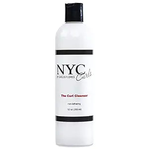 NYC Curls The Curl Cleanser | Best Sulfate Free Shampoo Alternative for Curly, Coily, & Wavy Hair | Zero Lather & Color Safe | Sulfate Free & Vegan | 12 FL OZ