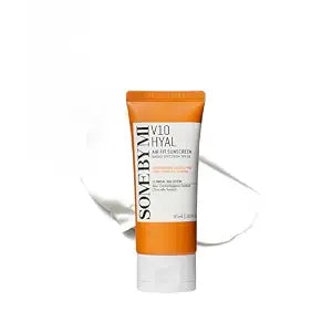 SOME BY MI V10 Hyal Air Fit Sunscreen SPF 50 ��� 1.69oz, 50ml ��� Korean Centella Sunscreen for Face with UV Protection ��� Non-Greasy, No White Cast, No Eye Irritation for Sensitive Skin ��� Korean Skin Care