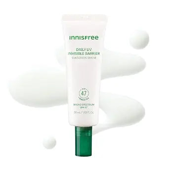 innisfree Sunscreen Serum Broad Spectrum SPF 47 PA+++, Jeju Green Tea