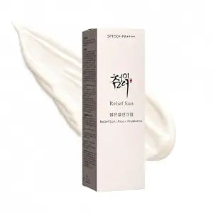 RELIEF SUN Relief Sun Organic Korean sunscreen SPF50+ Organic Korean sunscreen SPF50+, PA++++ Riceand Probiotics | Korean Skin Care Solution for All Skin