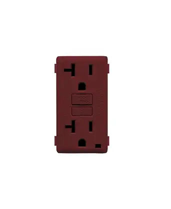 Leviton Renu 20-Amp Tamper Resistant GFCI Color Change Kit, RKG20-DG, Deep Garnet