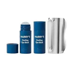 Harry's Cooling Eye Kit for Men - Gua Sha Tool and 2 Cooling Eye Sticks
