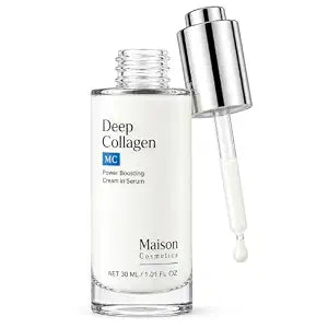 Maison Cosmetics Deep Collagen Serum, Korean Collagen Face Serum for Mature Skin, Hydrating & Firming Facial Serum for Smooth, Plump-Looking Skin, Daily Anti-Aging Skincare