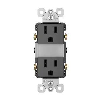 Legrand radiant 15 Amp Combination 5-Level LED Night Light Outlet Black