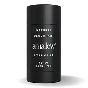 Amallow - Natural Deodorant - Aluminum Salt-Free, Tallow-Based, Baking Soda-Free, with Magnesium & Zinc - Long-Lasting Odor Protection - Handcrafted in the USA - 2.6 oz (Everwood)