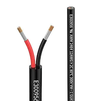 12 Gauge Wire 12/2 AWG Electrical Wire 2 Conductor Extension Cable 10FT