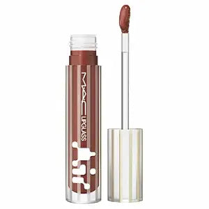 MAC Lipglass Air Non-sticky Gloss - 228 Aesthetic (Deep Brown with red undertone) .17 Fl Oz / 5 ml