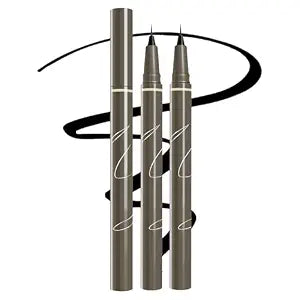 Ultra Thin Liquid Eyeliner, Felt Tip for Precise Eye Lines, Black 2 Pack