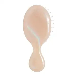 Wet Brush Mini Detangler Hair Brush, Cream (Iridescence Icon), Detangling Travel Hairbrush, Ultra-Soft IntelliFlex Bristles Glide Through Tangles with Ease, Pain-Free, All Hair Types, Limited Edition