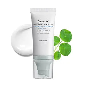 Centella Sunscreen SPF 50, Moisturizing Water-Fit Sun Serum, Face Sun Screen Long-Lasting Protection, Centella Madagascar Sunscreen, NO White Cast - Dry Oily Skincare For All Skin 50mL/1.69FL.OZ