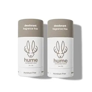 Hume Supernatural Aluminum Free Deodorant, Unscented, Unisex, 2-Pack
