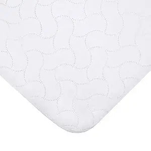 American Baby Company Waterproof Flat Reusable Multi-use Pad Protector, Quilt-Like Multi-use Protective Mattress Pad Cover for Babies, Adults and Pets, White, 18" x 27"