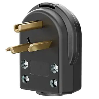 30AMP 277Volt Nema 7-30P Plug 30A 277V Heavy Duty Plug, 3 Pole 3 Wire Grounding Straight Blade Plugs for Welders, Work with Cable OD Max. 1.0 Inch