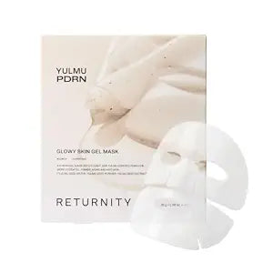 Yulmu PDRN Glowy Skin Gel Mask, Hydrogel Sheet Mask, Deep Hydration, Radiance Boosting, 5 Ea, 36g Each