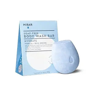HIBAR - Hydrate Solid Body Wash Bar - Plastic & Soap-Free - Vegan - 1 Bar
