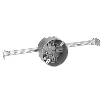 Maxxima 1-Gang 4" Round Junction Box, 20 Cu. in, New Work, 10 Pack