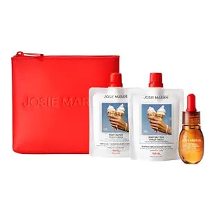 Josie Maran Babies Bestseller Kit, Argan Oil, Body Butter + Scrub, 3 Count