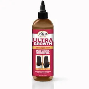 Difeel Ultra Growth Basil & Castor Hair Oil Blend 8 oz.