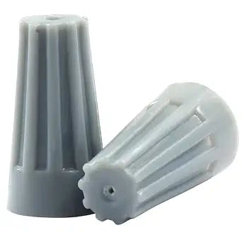 Waziaqoc 100-Pack Wire Nuts P1 22-16 AWG Grey Twist-On Connectors