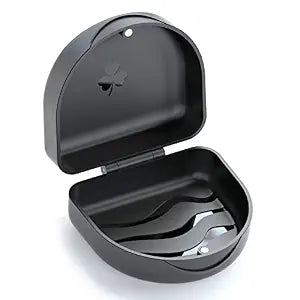 ARGOMAX Retainer Case for Clear Aligners & Mouth Guards, Black
