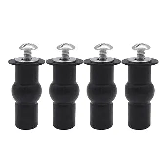Quacc 4PCS Universal Toilet Seat Hinge Screws, Fixes Shifting Toilet Seat