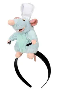 JEGERMIG Women's Christmas Funny Mouse Headband Cartoon Animal Plush Hairpin Headwear Accessories