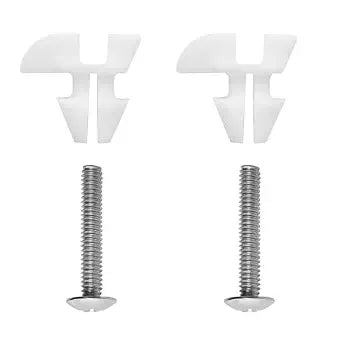Toilet Seat Screws & Bolts for Kohler 1239016 Hardware Pack, Compatible with Kohler Toilet Seats Parts Secure Fit Toilet Seat Hardware Kit, Non-Slip Rust-Resistant - 2 Pack