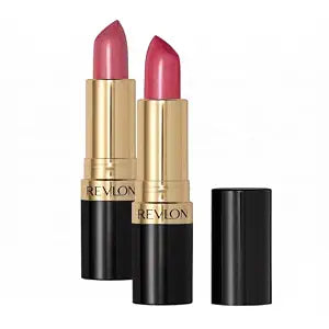 REVLON Super Lustrous Lipstick, Creamy Formula For Soft, Fuller-Looking Lips, Moisturized Feel, 520 Wine With Everything, 0.15 oz (Pack of 2)
